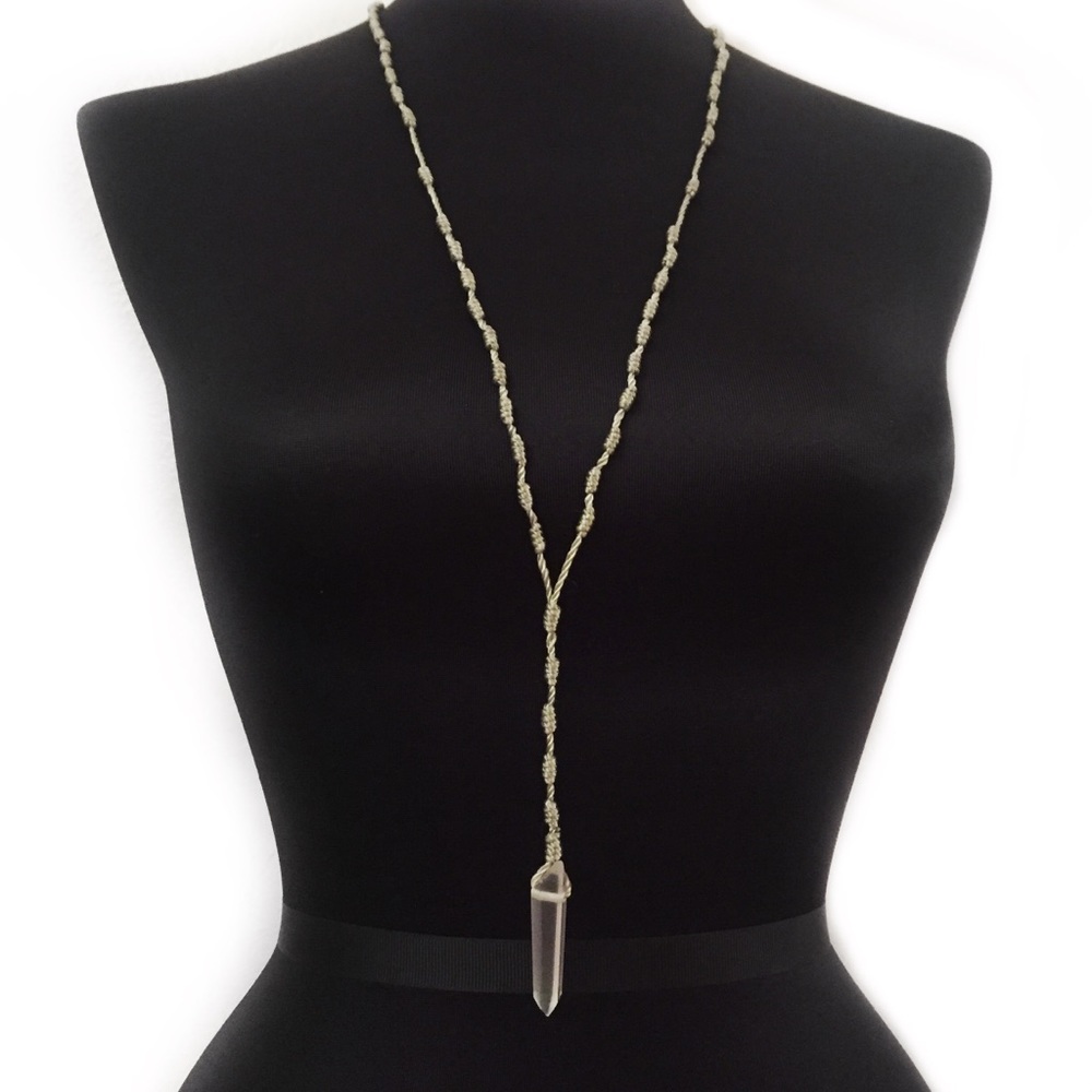 BCBGENERATION NECKLACE REAL STONE HEALING CRYSTAL